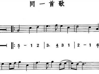 同一首歌曲谱_同一首歌钢琴曲谱(4)
