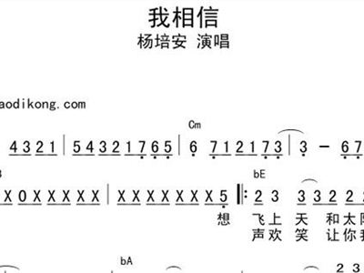 相信曲谱完整版_相信自己图片(2)