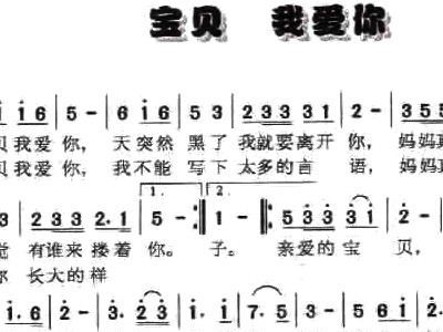 我的宝贝的简谱_月亮代表我的心简谱(2)