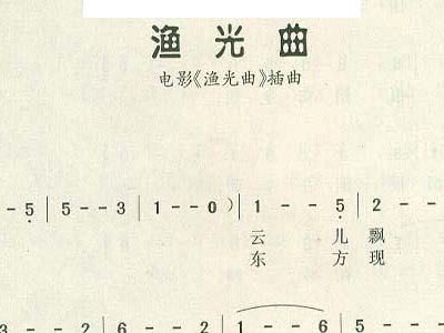 简谱渔光曲_渔光曲简谱歌谱(3)
