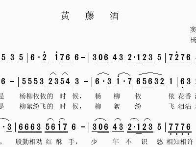 金银藤简谱_金银藤(2)