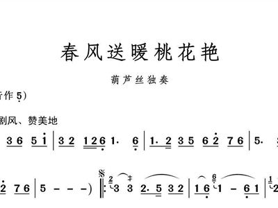葫芦丝山寨春鸟曲谱(3)