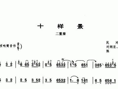 十样景简谱_小星星简谱