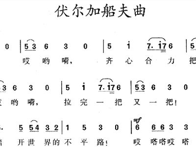 伏尔加简谱_伏尔加船夫曲简谱(2)