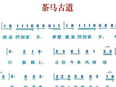 茶马古道简谱_茶马古道
