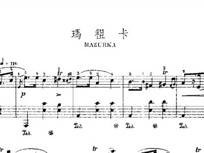 玛祖卡简谱_小星星简谱(2)