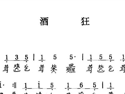 酒狂简谱_儿歌简谱(2)