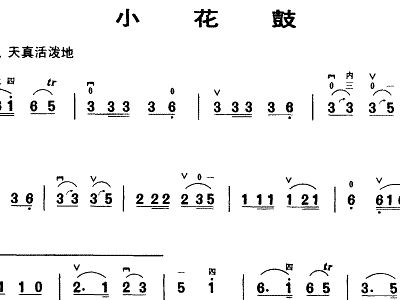 小花鼓简谱_小花鼓 民乐类 二胡