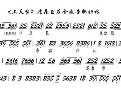 上天台曲谱_李少春上天台曲谱(2)