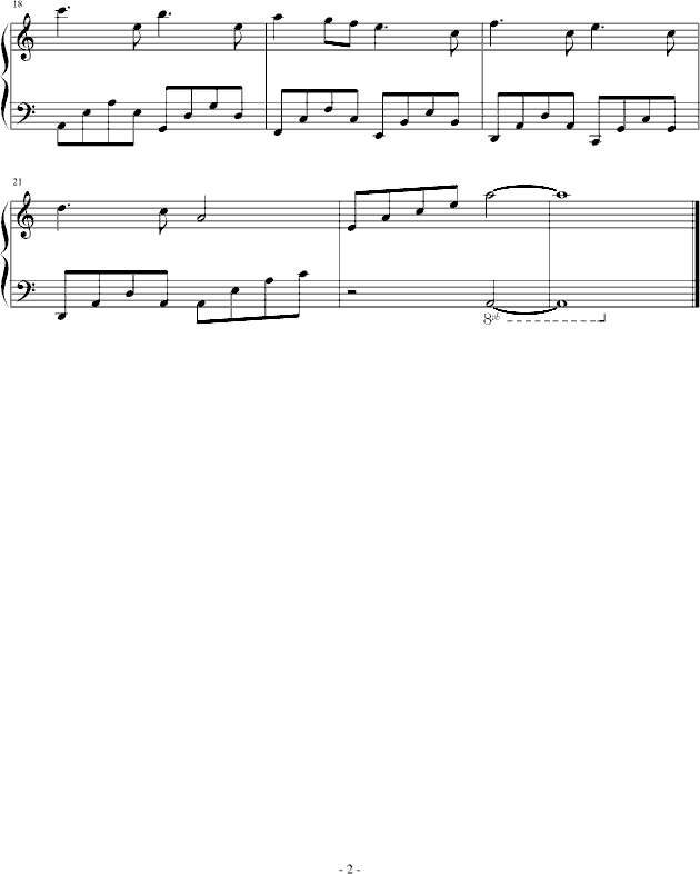 遗忘pianoyz 钢琴谱 五线谱
