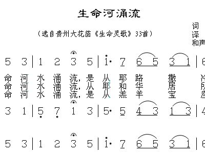 生命的河的曲谱_生命之河曲谱(3)