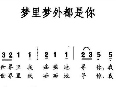 梦里梦外jam简谱_梦里梦外都是你简谱