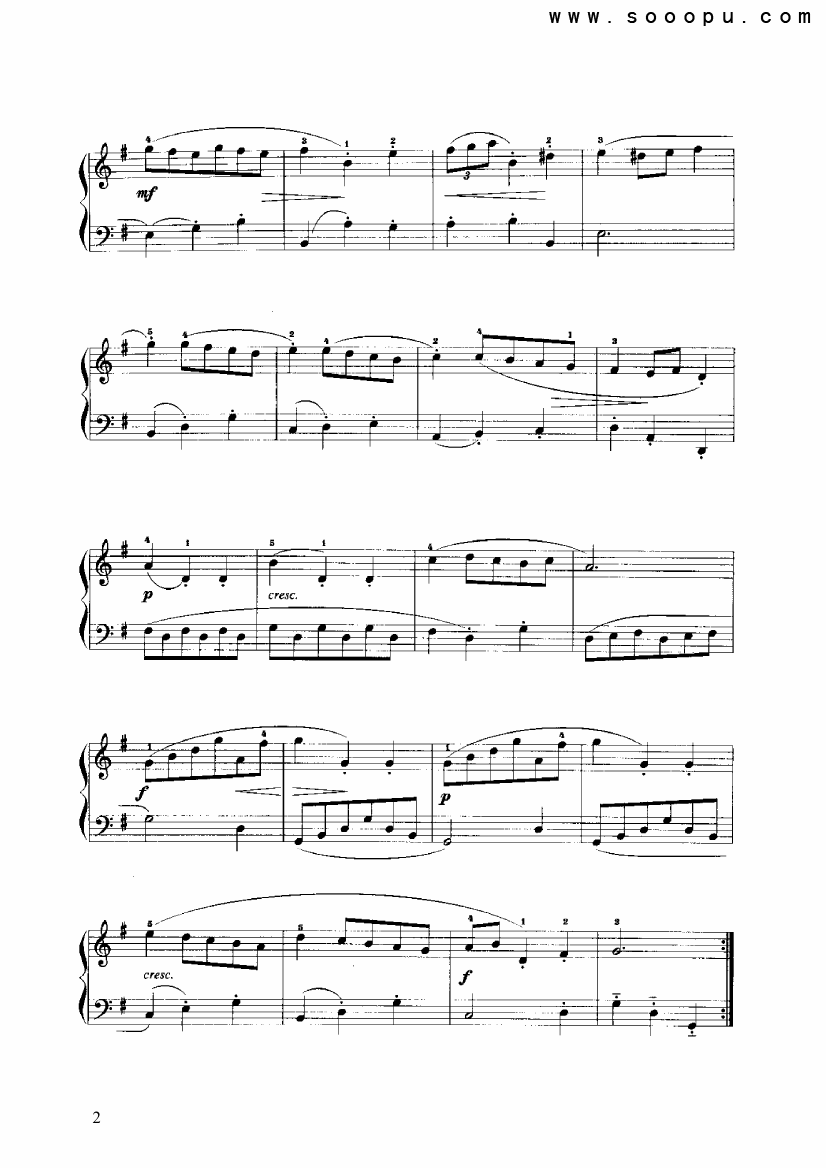 小步舞曲谱_小步舞曲小提琴谱(4)