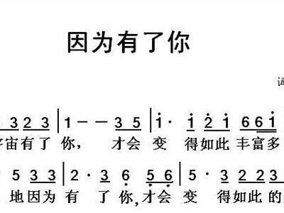 《有了你》简谱_有了你简谱陈百强(2)