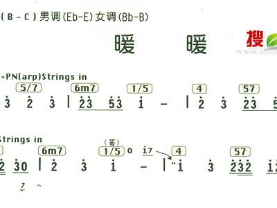 歌曲《暖暖》简谱_暖暖简谱钢琴(2)