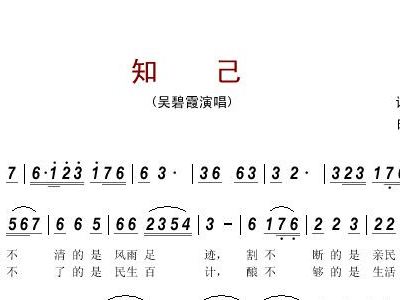 别知已歌曲谱子_光遇歌曲谱子(3)