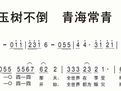 长青简谱_儿歌简谱(3)