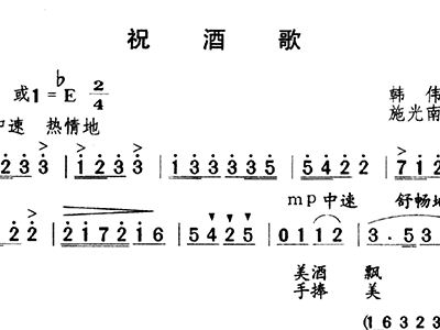 相关葫芦丝曲谱(3)