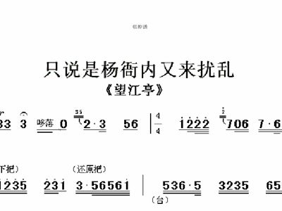 只说是杨衙内又张搅乱曲谱_陶笛曲谱12孔