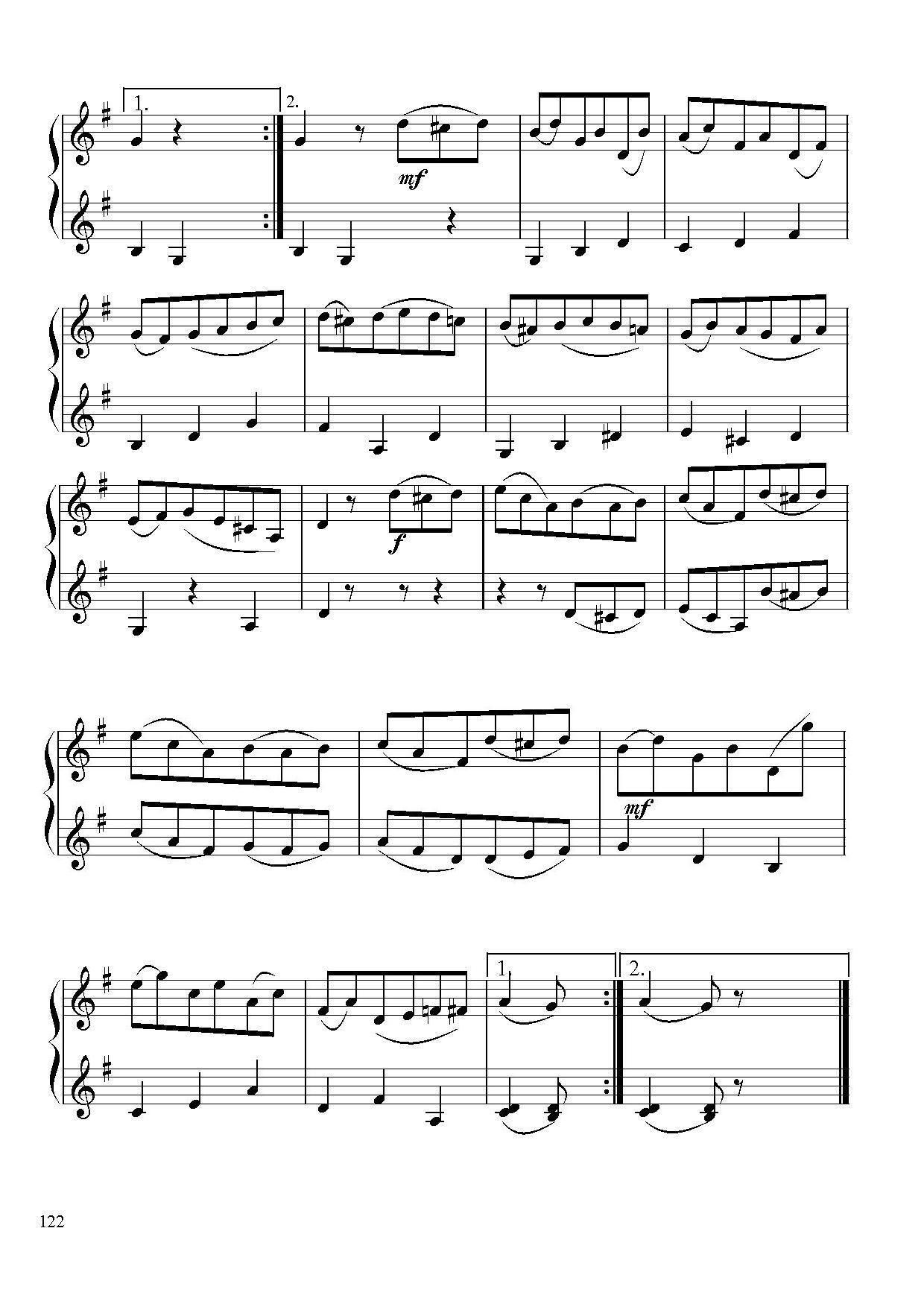 小步舞曲谱_小步舞曲小提琴谱(5)