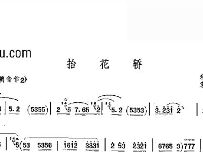 唢呐抬花轿简谱_唢呐独奏抬花轿简谱(2)