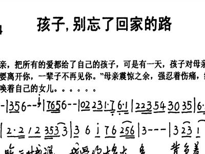 回家的路简谱_回家的路简谱韩磊(3)