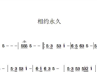 永恒的约简谱_我心永恒简谱(3)