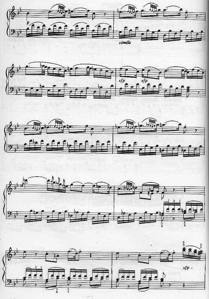 奏鸣曲 莫扎特 钢琴谱 五线谱