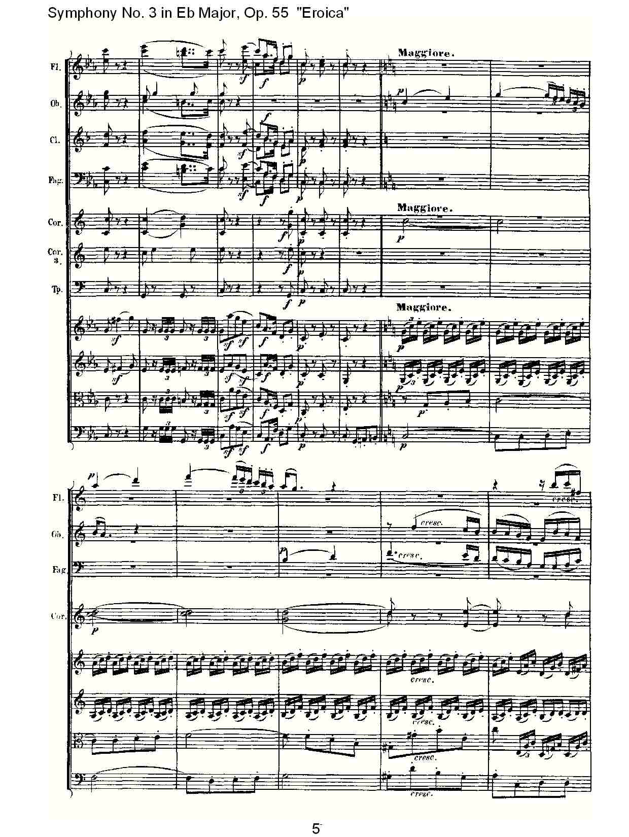 英雄交响曲 即 降E大调第三交响曲 第二乐章 L