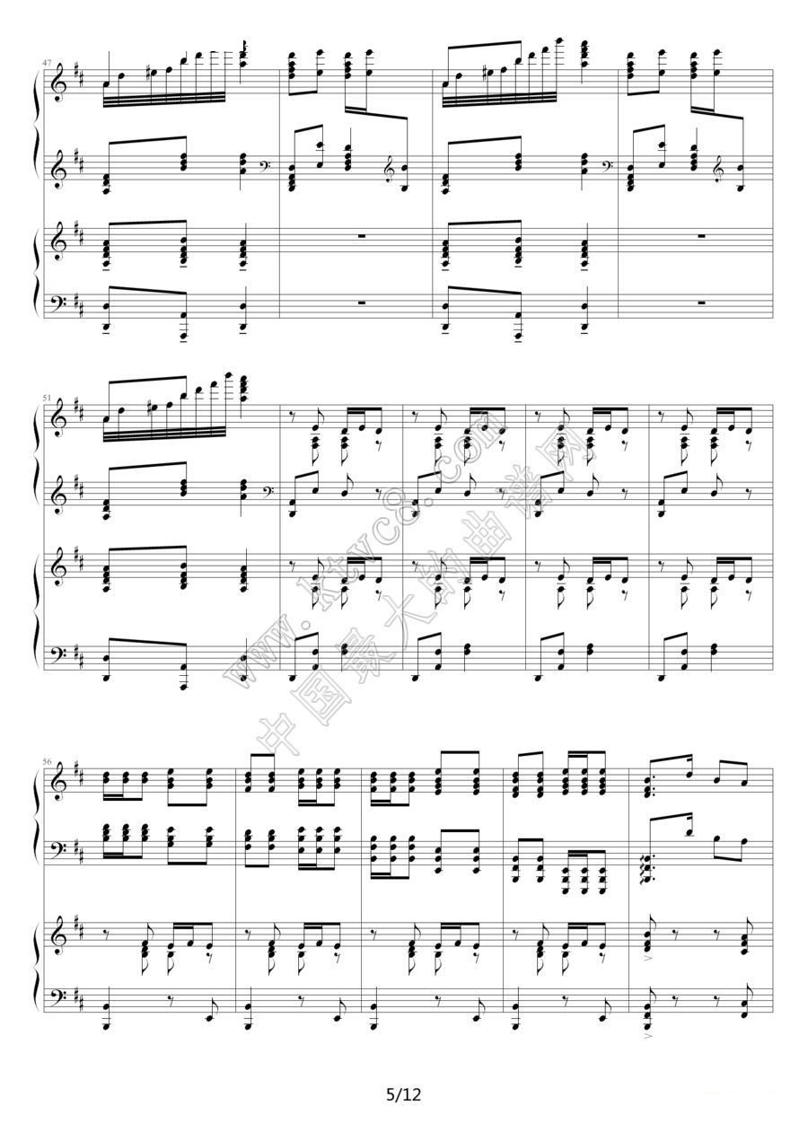 黄河协奏曲曲谱_拉罗小提琴协奏曲曲谱(2)