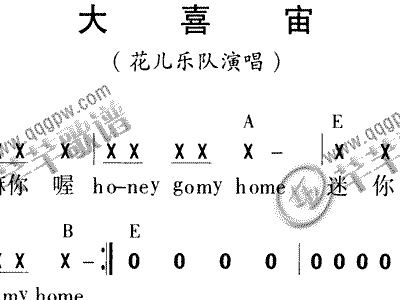 大喜宙曲谱_钢琴简单曲谱