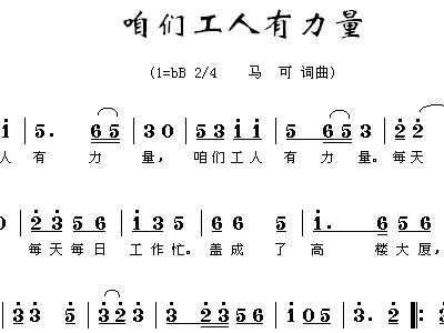 码头工人简谱_码头工人歌简谱(2)