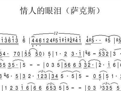 情人的眼泪简谱_情人的眼泪简谱歌谱(2)