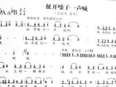 喉咙简谱_喉咙唱的沙哑简谱