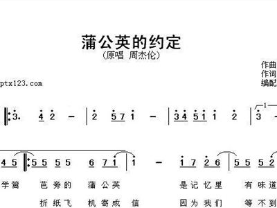 简谱蒲公英的约定_蒲公英的约定钢琴简谱(2)