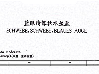 蓝眼睛简谱_蓝眼睛的人(3)