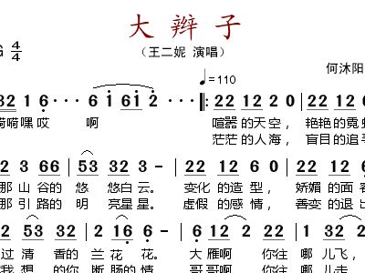 麻花辫子简谱_麻花辫子