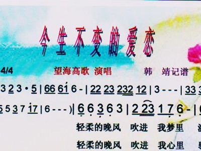 一生不变简谱_一生不变