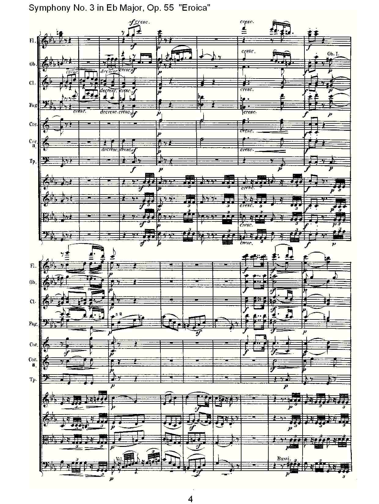 英雄交响曲 即 降E大调第三交响曲 第二乐章 L