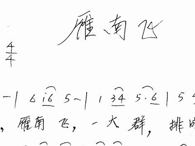 雁南飞简谱_雁南飞简谱歌谱(3)