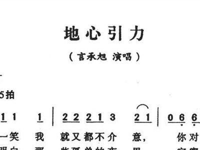 地心简谱_地心引力拾贰简谱