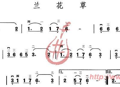 兰花草歌曲简谱_兰花草简谱(3)