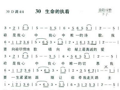 田震执着简谱_执着田震(2)