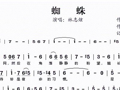 蛛简谱_人面魔蛛简笔画(3)