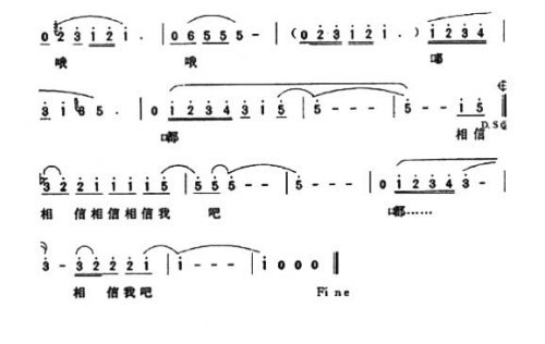 我相信歌词曲谱完整版_我相信歌词完整版图片(4)
