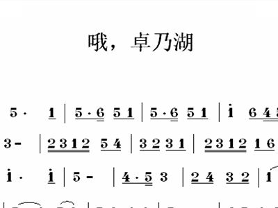 邓丽君梅花歌谱展示