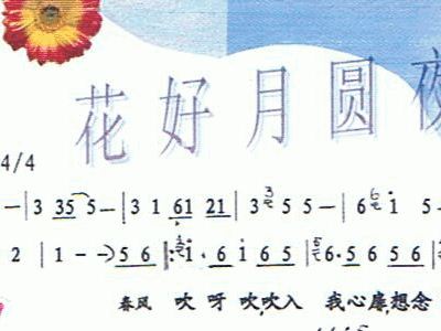 花好月圆夜简谱_花好月圆夜简谱歌谱(2)