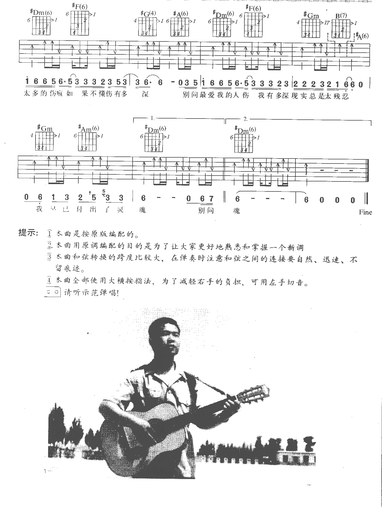 吉他各调音阶及常用和弦图（三）_吉他入门_器乐之家