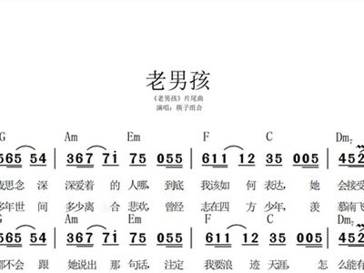 老男孩歌谱简谱歌谱_老男孩简谱(2)