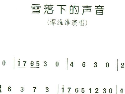 雪落下的声音简谱歌谱_雪落下的声音钢琴简谱(3)